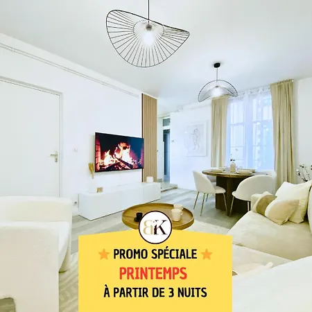 Le Subtil - Best Keys - Elegance & Confort - 2 Chambres Separees - Lit Queen Size - Smart Tv Netflix - Entre Gare & Centre Ville - A 1H De Paris - Wifi Fibre - Check-In Autonome Sens Extérieur photo