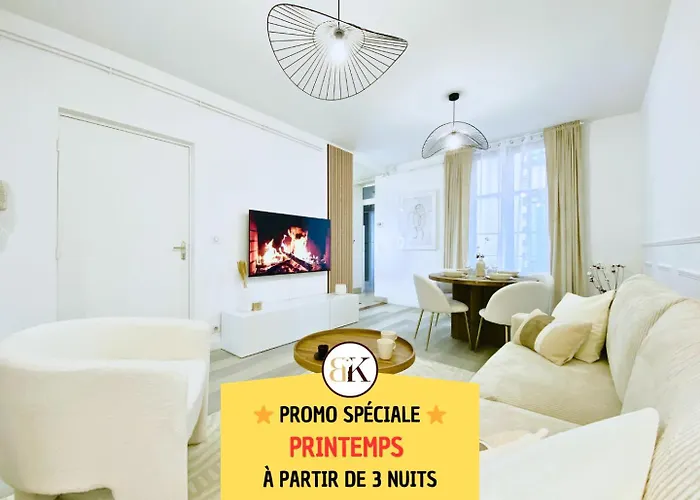 Le Subtil - Best Keys - Elegance & Confort - 2 Chambres Separees - Lit Queen Size - Smart Tv Netflix - Entre Gare & Centre Ville - A 1H De Paris - Wifi Fibre - Check-In Autonome